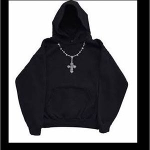 Warren Lotas Reaper Rosary Embroidered Hoodie M